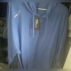 NWT Ralph Lauren Blue hoodie shirt men’s